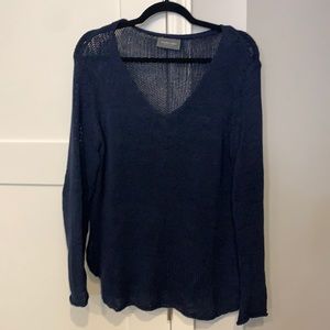 Wooden Ships Navy Sweater Size M